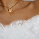 Repurposed Chanel Round tag Necklace