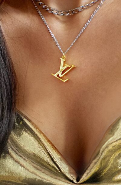 Louis Vuitton LV logo Necklace