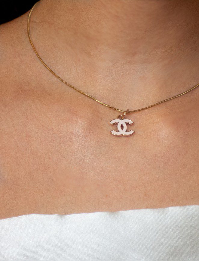 Reworked Mini Louis Vuitton Lock Necklace - Dreamized