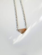 Repurposed Prada plaque necklace - Image 3