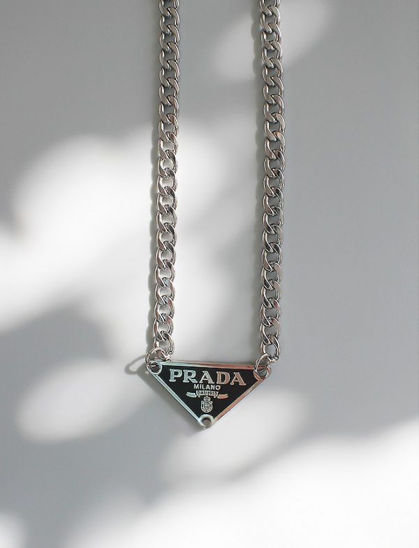 Prada necklace Cuban chain Silver 2nd