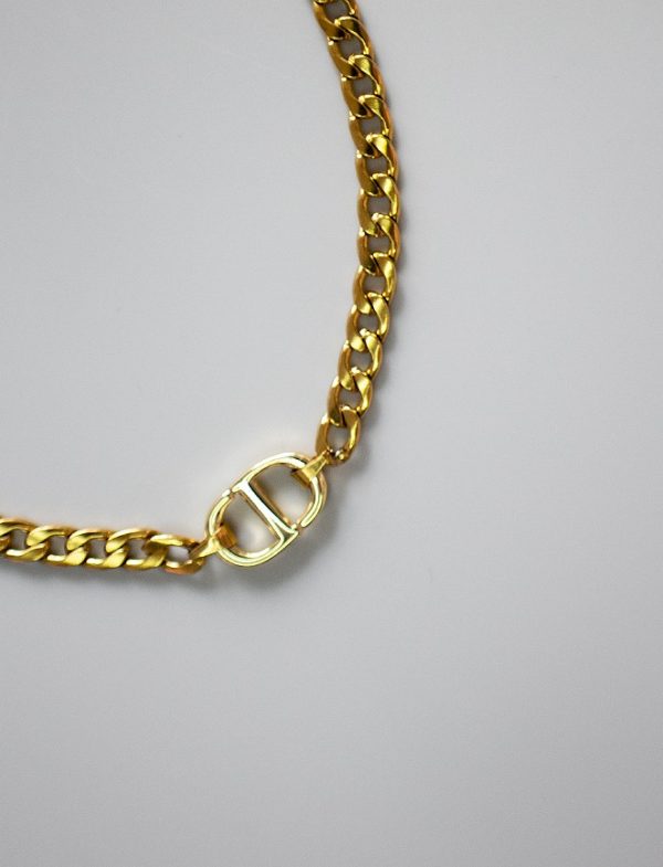 Repurposed Dior necklace