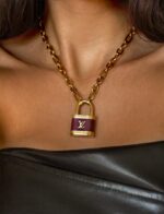 Louis Vuitton Red Lock necklace