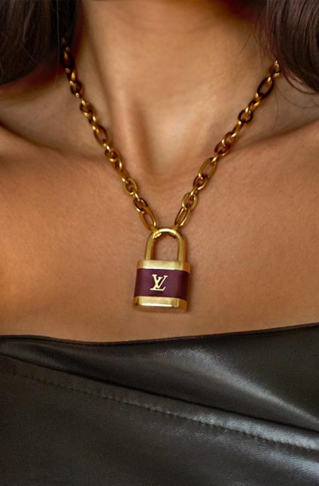 Louis Vuitton Red Lock necklace