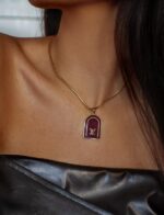 repurposed louis vuitton necklace