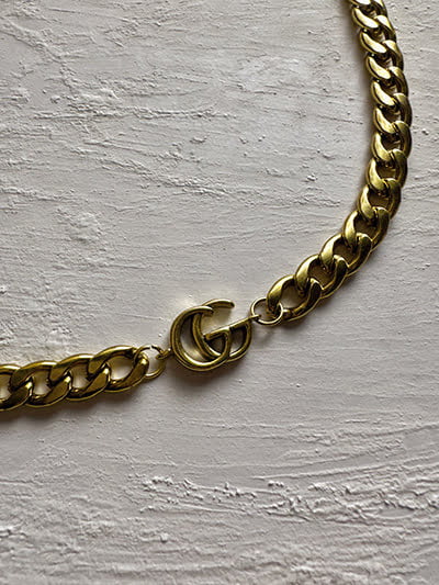 Mini Gucci curb necklace
