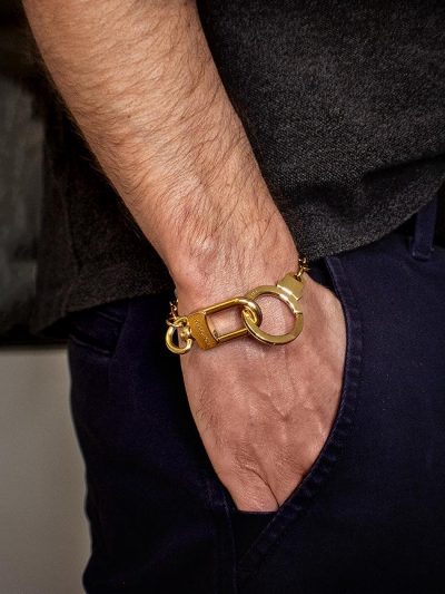 Reworked Louis Vuitton men bracelet