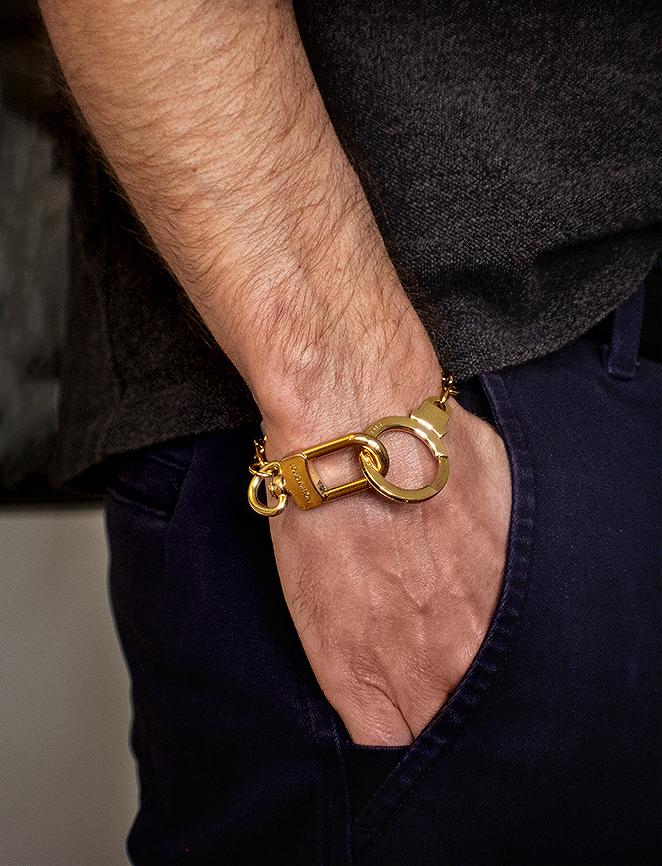 Reworked Louis Vuitton men bracelet