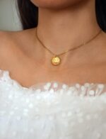 Repurposed Chanel Round tag Necklace - Image 3