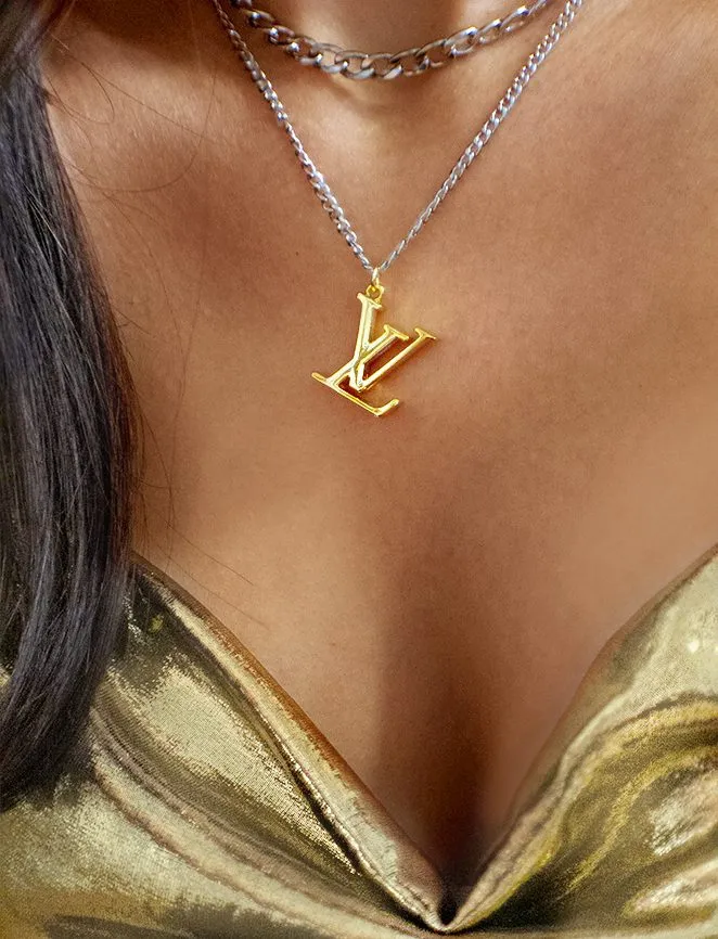 Louis Vuitton Limited Gold Monogram Chain Necklace