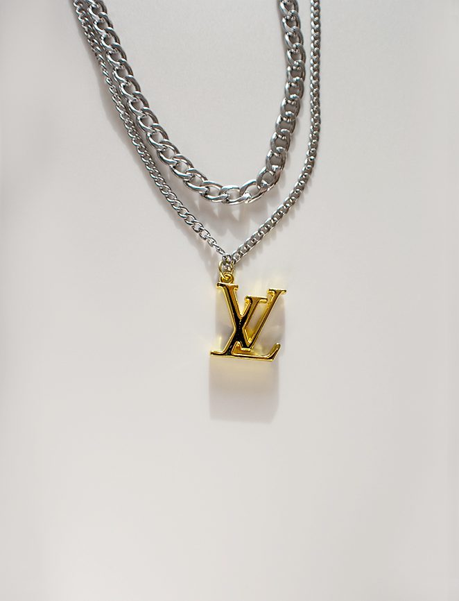 Reworked Mini Louis Vuitton Lock Necklace - Dreamized