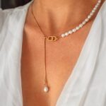 Repurposed Dior Pearl Necklace