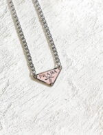 Repurposed Prada alabaster pink necklace - Image 3