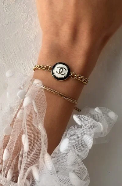 CHANEL, Jewelry, Vintage Chanel Button Bracelet