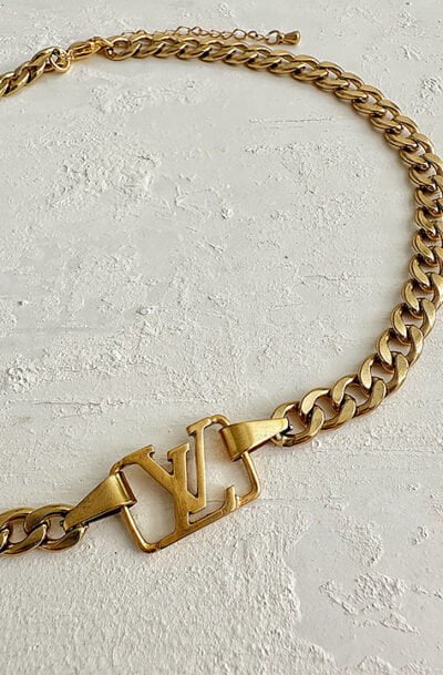 Small Silver Repurposed Louis Vuitton Zipper Pull Necklace – Old Soul  Vintage Jewelry