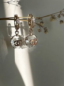 Chanel sphere earrings