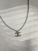 Repurposed Stardust Silver Chanel Necklace - Image 4