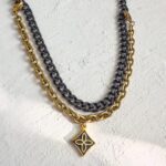 Repurposed Louis Vuitton Noir Fleur