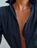 Repurposed Louis Vuitton Midnight Sparkle Necklace - Image 4