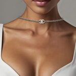 Repurposed Crystal Halo Chanel Choker