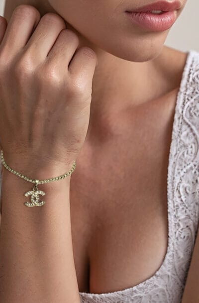 Crystal Glint Chanel Bracelet