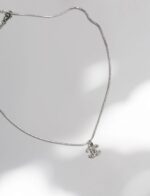Repurposed Tiny Crystal Kiss CC Necklace - Image 4