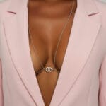 Upcycled Celeste Bicolor Chanel body chain