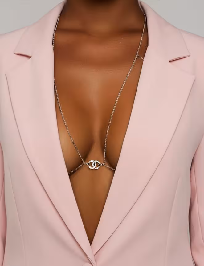 Celeste Bicolor Chanel body chain