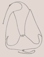 Upcycled Celeste Bicolor Chanel body chain - Image 8