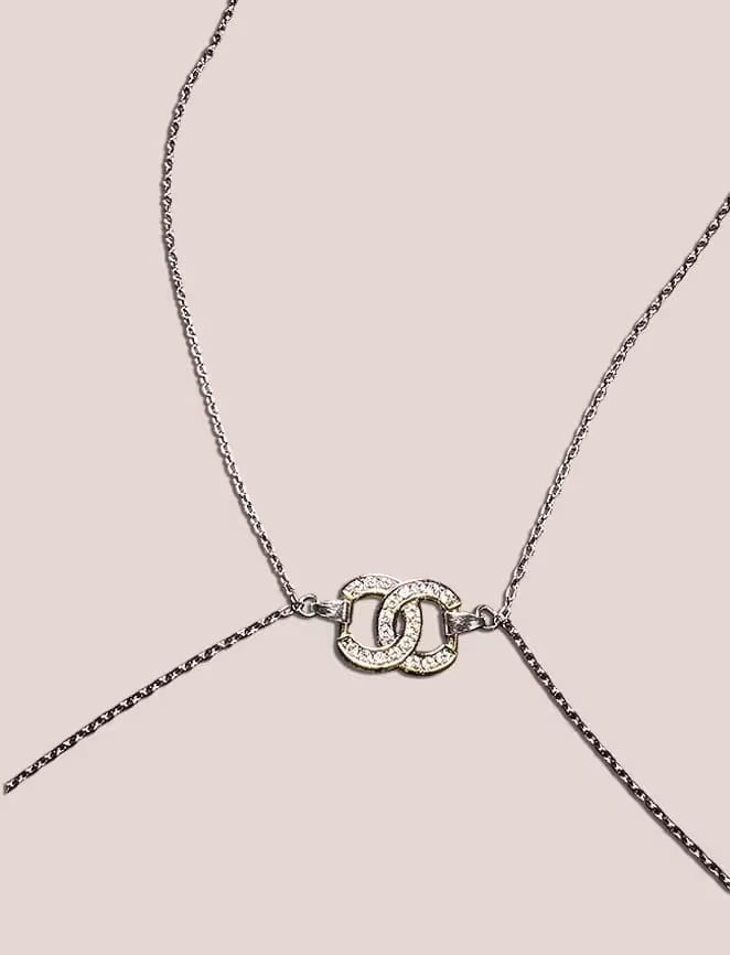 Celeste Bicolor Chanel body chain 6