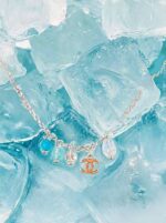 Repurposed Bleuette Coco Chanel Necklace agate - Image 3