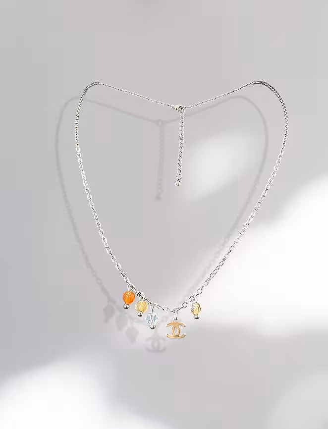 Repurposed Honey Coco Necklace agate 2