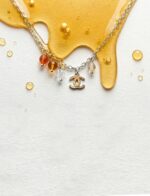 Repurposed Honey Coco Chanel Necklace agate - Image 3