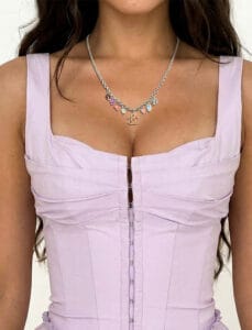 Repurposed Violette CoCo Necklace agate