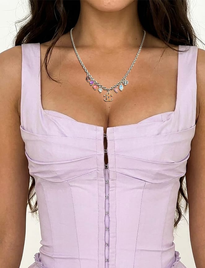 Repurposed Violette CoCo Necklace agate