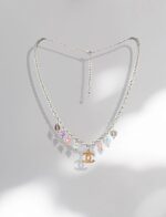 Repurposed Violette CoCo Chanel Necklace agate - Image 4